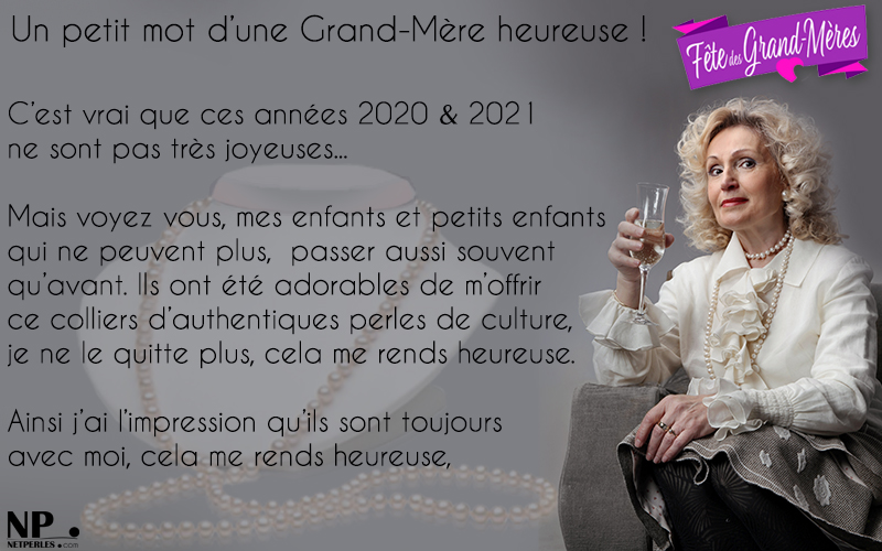 Une grand mère heureuse par le geste de ses petits enfants !